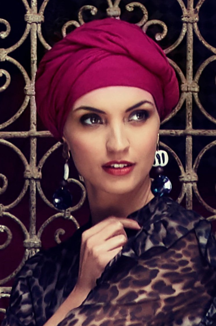 Sapphire Boho Turban Set by House of Christine (3001) | Boho Spirit | CLEARANCE