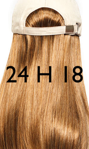 Beige Hat with Classic Hair by Henry Margu | shop name | Medical Hair Loss & Wig Experts.