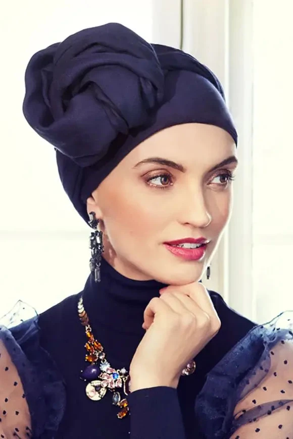 Sapphire Boho Turban Set by House of Christine (3001) | Boho Spirit | CLEARANCE
