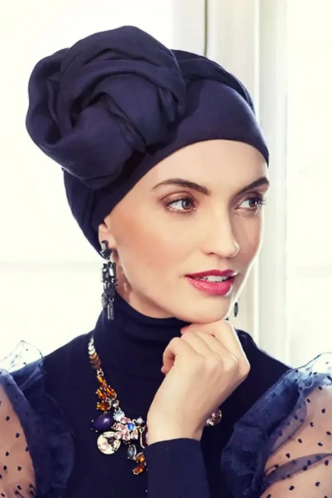 Sapphire Turban Set by House of Christine (3001) | Boho Spirit