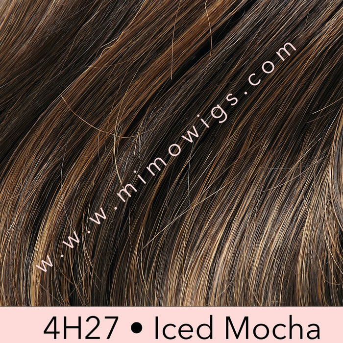 4H27 • ICED MOCHA | Dark Brown w/ 20% Light Red-Gold Blonde Highlights
