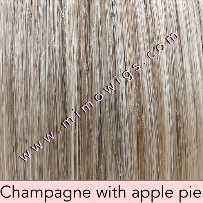 CHAMPAGNE WITH APPLE PIE • 16/613/103 R14 ••• Light Brown Blonde Root with a mix of ash blonde pale blonde pure blonde & lt neutral blonde