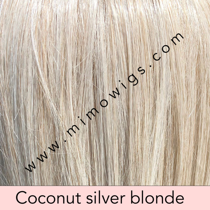 COCONUT SILVER BLONDE • 17/101B |  Platinum blonde & Pale Ash Blonde w/ Pale Silver Blonde & Soft White Blend