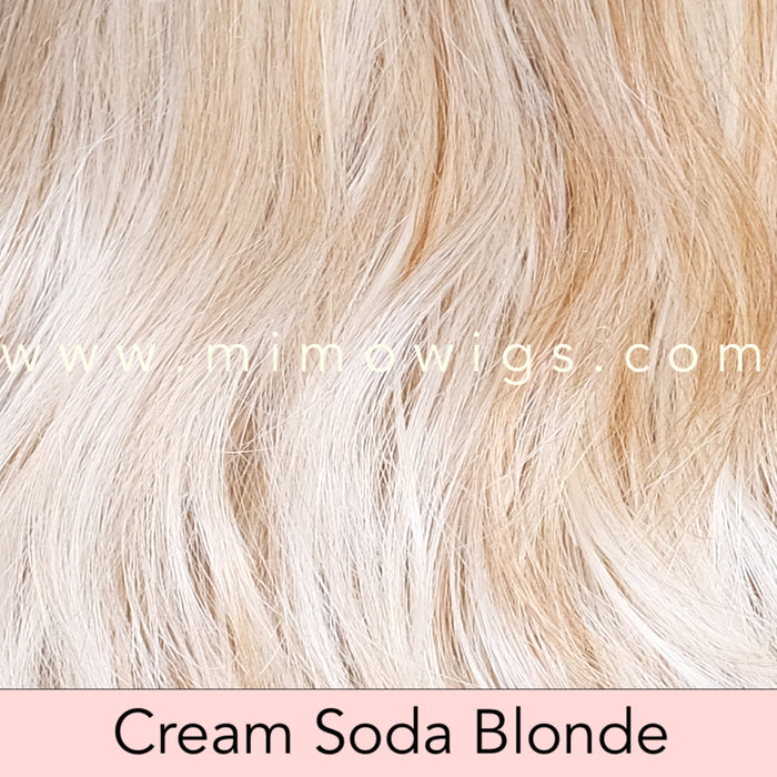 ROOTBEER FLOAT BLONDE  • 16/88/103/8 ••• Multidimensional mid blonde dark blonde & light brown with some lt blonde fine highlights shaded with mid brown root