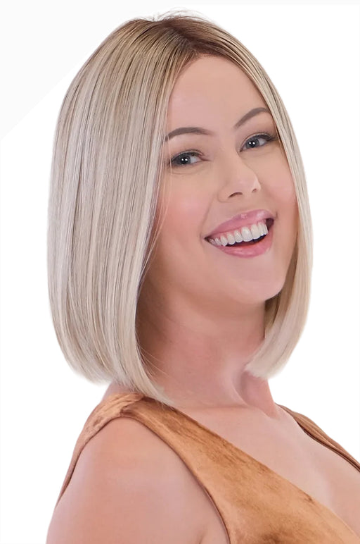 ICED LAVENDER LATTE • 86/20/21R8 ••• natural caramel medium brown roots and seamless blend of lavender pastels lilac & ice