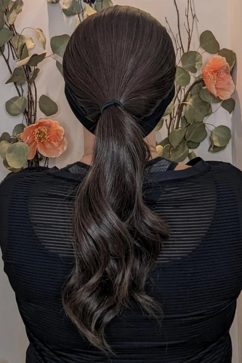 Dark Brown HD Headband wig | Encelia Hair