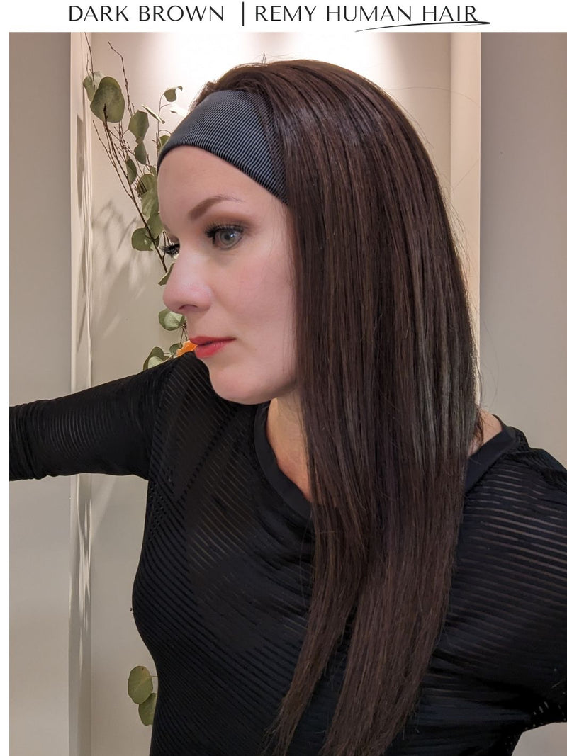 Headband Wig • Remy Human Hair • Hand Tied | Encelia Hair