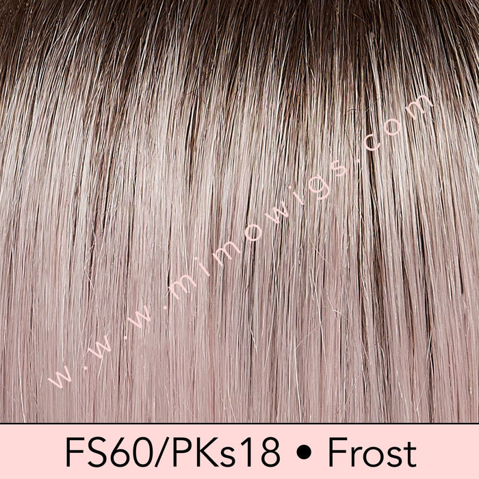 FS60/PKs18 • FROST | Soft white blended with pale pink and shaded with a dark ash blonde root