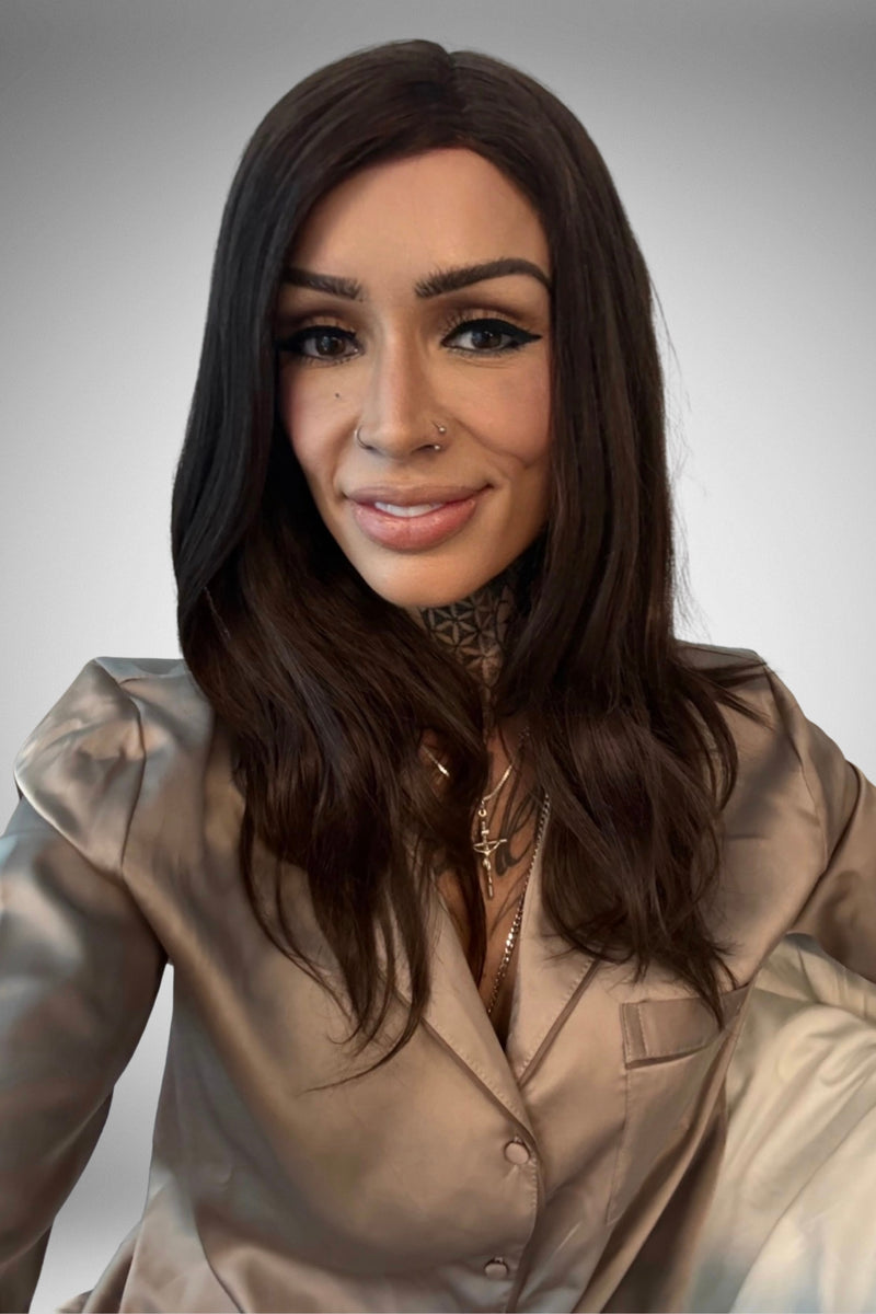 Lace Front Silk Top Hand Tied Wig by Encelia Hair 14-20" | Luxury Human Hair