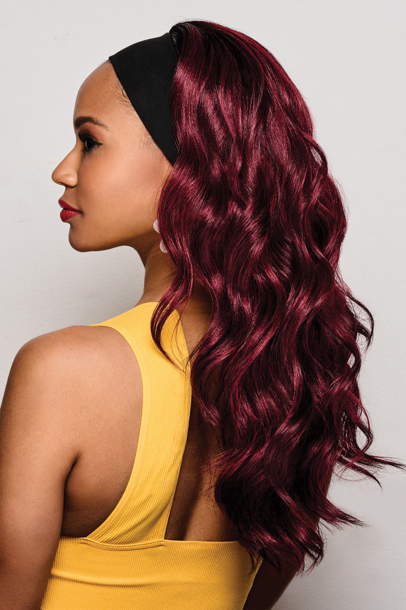 20" Wavy Waves Headband Wig by Hairuwear • Kim Kimble Collection