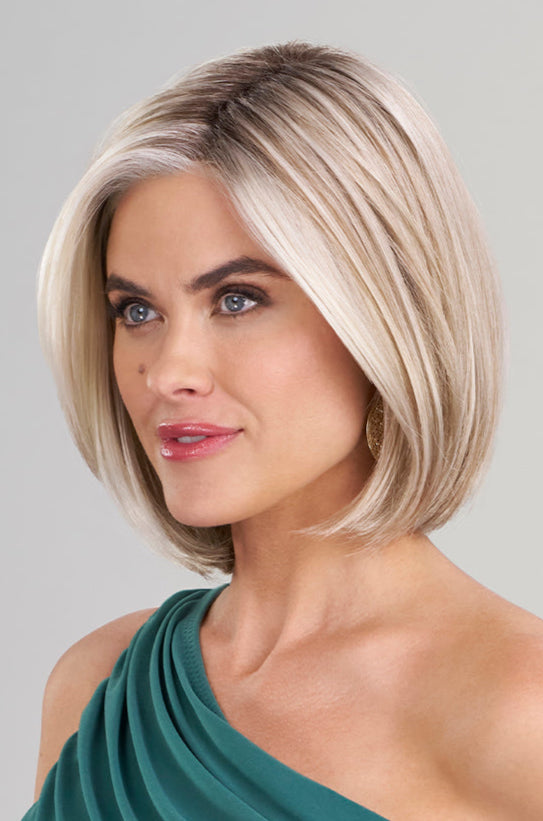 101/88/27s8 • CATALINA BLONDE | Pale Natural Blonde & Pale Warm Blonde with Pale Cool Blonde highlights w/ bright cool blonde money piece shaded with darker rooting