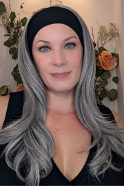 LIGHT GREY | Lux Synthetic Headband Wig By Encelia