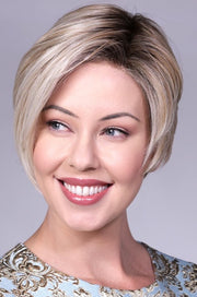 CRUSHED ALMOND BLONDE ROOTED • 14/17/101+18 |  Creamy cool blend of Lt to Med sandy blonde w/ chunky highlights of light ash blonde & platinum • overall soft neutral Lt blonde w/ Lt & Med blended root