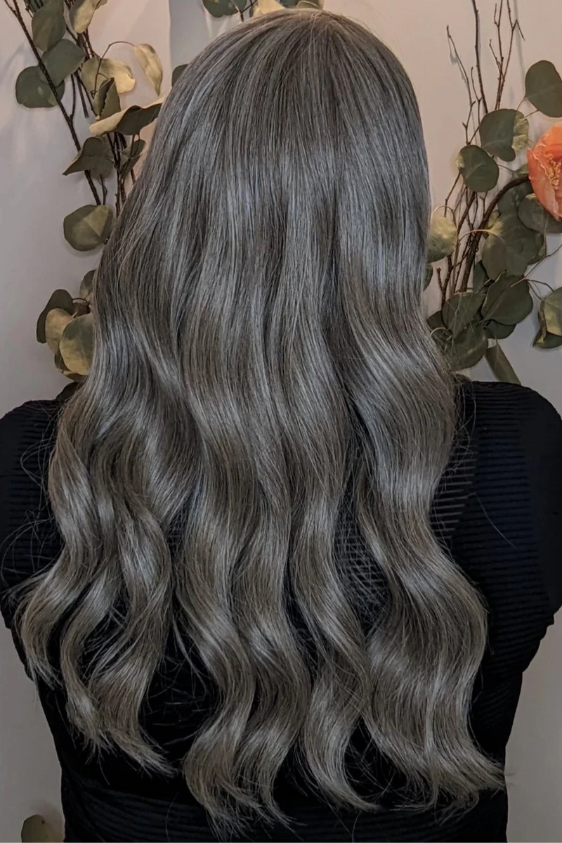 Light Grey HD Headband wig | Encelia Hair