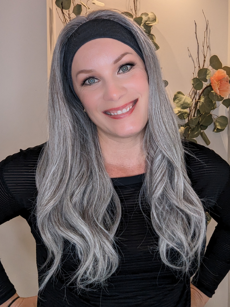 Light Grey | Encelia HH Headband Wig