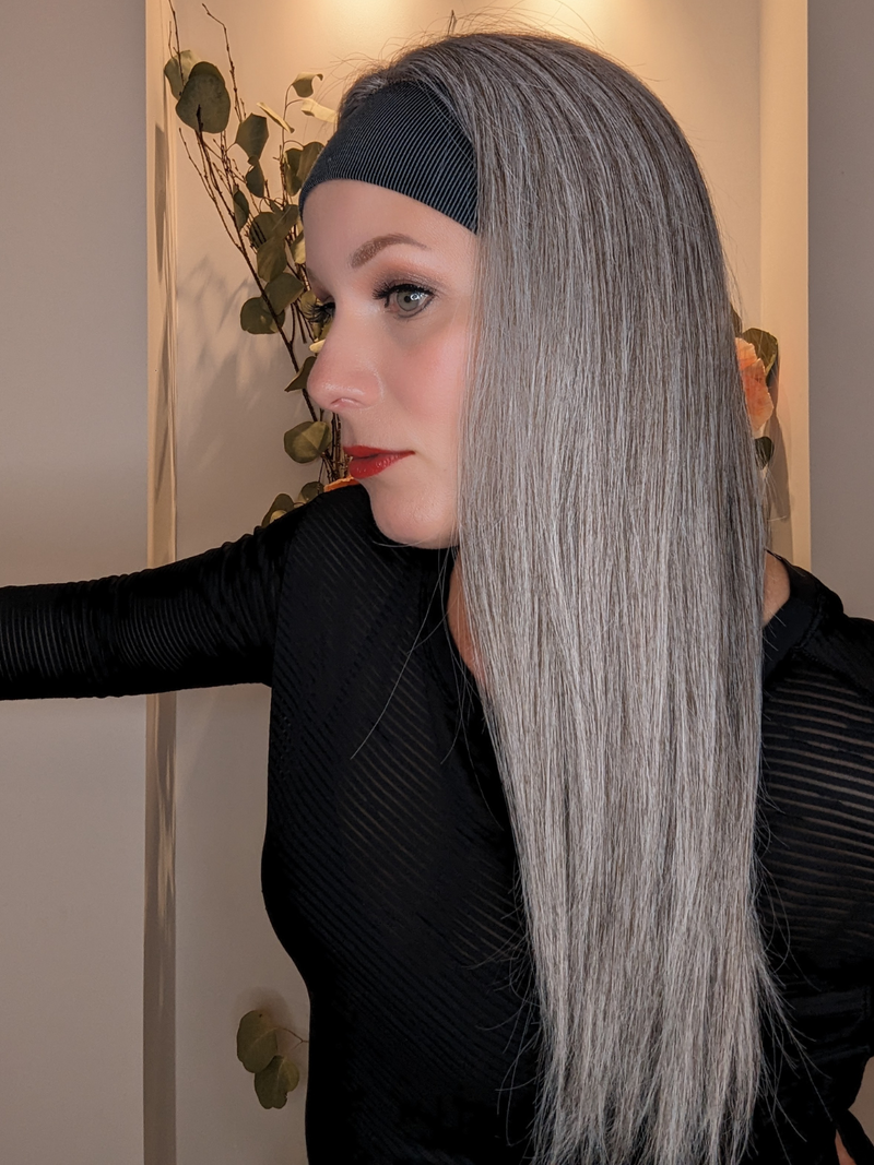 Light Grey | Encelia HH Headband Wig