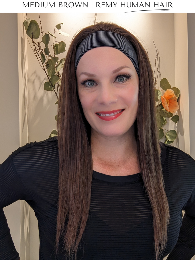 Headband Wig • Remy Human Hair • Hand Tied | Encelia Hair