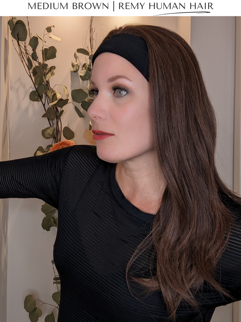 Headband Wig • Remy Human Hair • Hand Tied | Encelia Hair