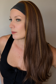 NATURAL RED | Lux Synthetic Headband Wig By Encelia