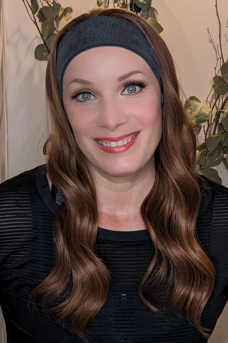 Natural Red HD Headband wig | Encelia Hair