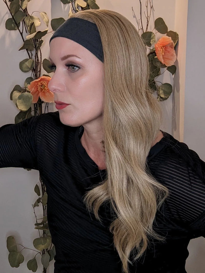 Natural Blonde HD Headband wig Encelia Hair