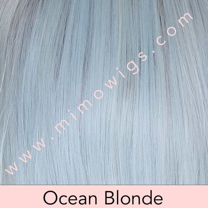 OCEAN BLONDE • 60/F11/88R12 |  A pale blue toned pastel mix w/ blonde & w/ a Lt brown root