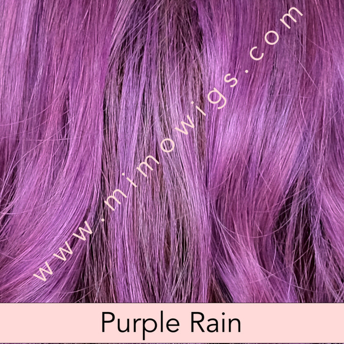 PURPLE RAIN • F11/118R+12 |  A blend of warm raspberry & purple hued tones blended w/ Lt brown root
