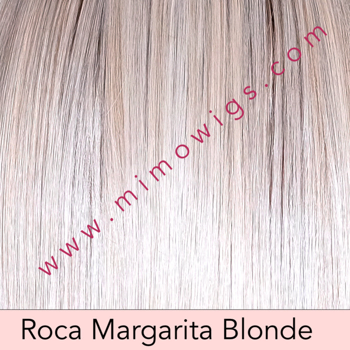 ROCA MARGARITA BLONDE • 16R/17/101B |  Platinum Blonde blended w/ Pale ash blonde + a dark ash blonde root