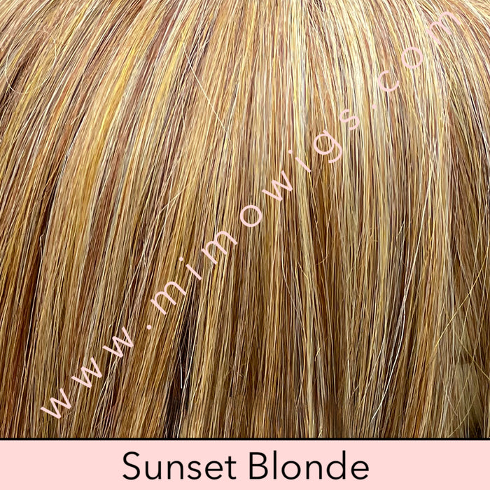 SUNSET BLONDE • 13/27/613 |  Warm blonde w/ tons of dimension: Lt gold blonde HL & Lt auburn mix to create more depth of colour -Unroote
