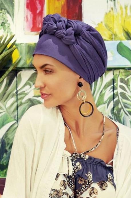 Sapphire Boho Turban Set by House of Christine (3001) | Boho Spirit | CLEARANCE