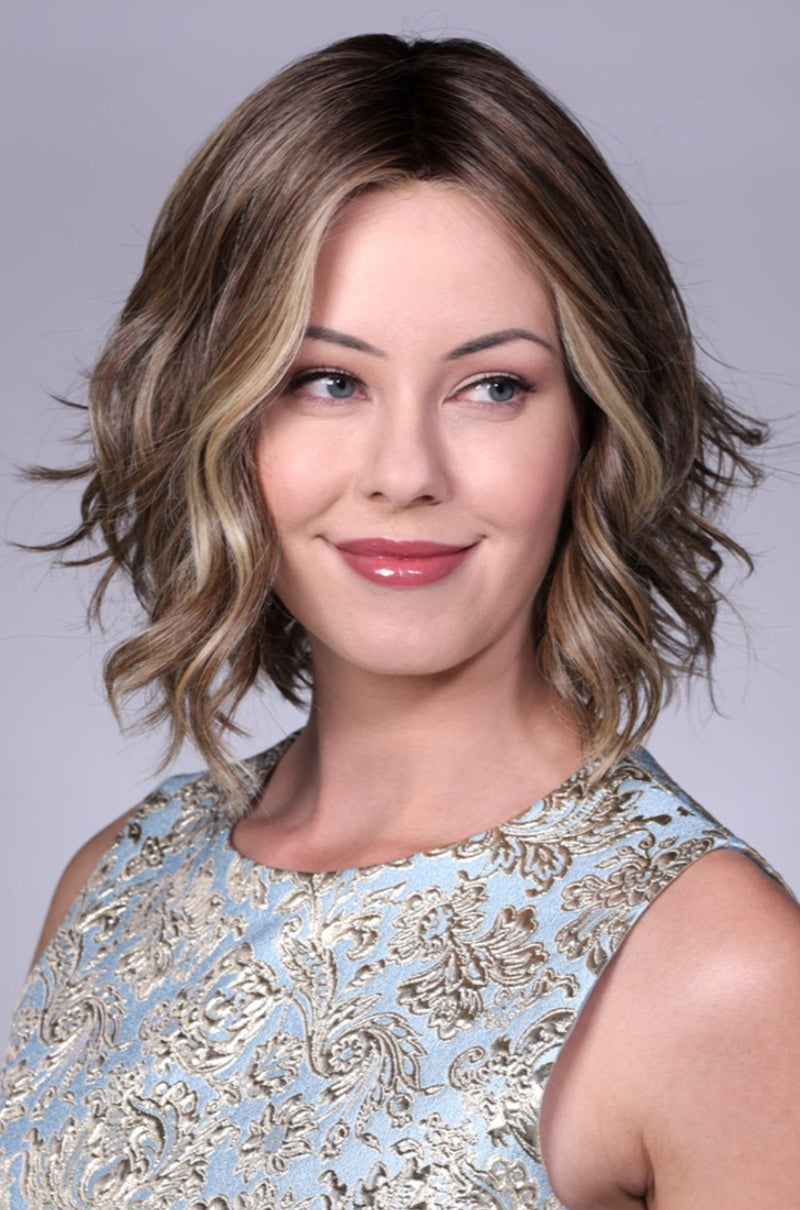 SUNKISSED ALMOND ROOTED • 4/27/613+8 | A combination of Med & Lt brown HL w/ Lt gold blonde & hint of cooler blonde + rooted with Med & Lt brown