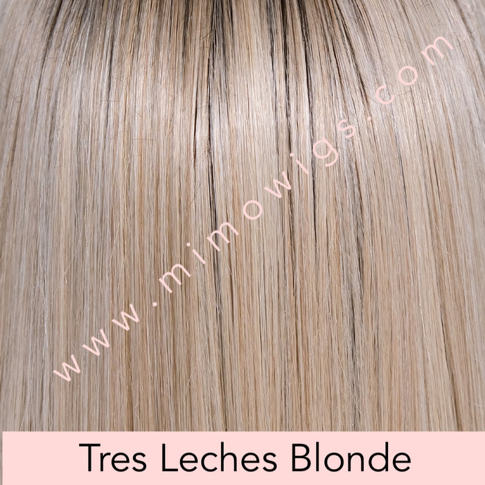 TRES LECHES BLONDE • 18R/10/16/88 |  Multidimensional shade w/ Depth underneath & a brighter blended top section with a Med & Dk Brown root