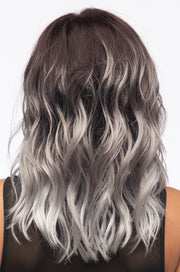 GRAYDIENT STORM ••• Dark Brown Roots that Melt into Light Gray & Silver Tones Towards the Ends