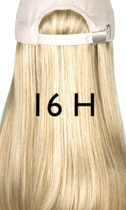 Beige Hat with Classic Hair by Henry Margu | shop name | Medical Hair Loss & Wig Experts.