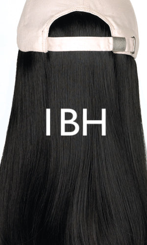 Black Hat with Classic Hair by Henry Margu | shop name | Medical Hair Loss & Wig Experts.