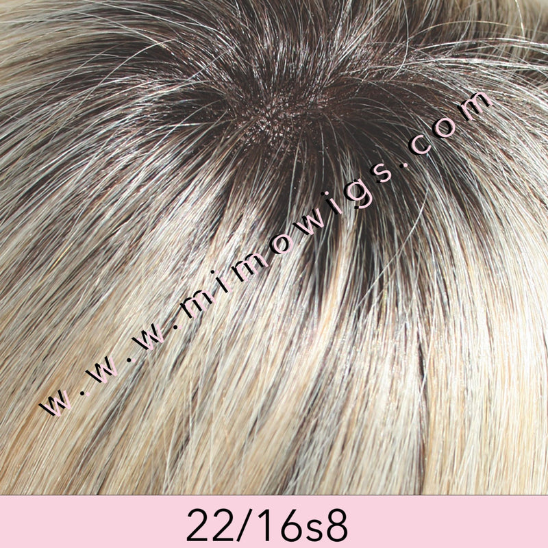 22F16s8 • VENICE BLONDE | Light Ash Blonde & Light Natural Blonde Blend Shaded with Med Brown