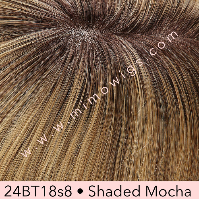 24B/27Cs10 • SHADED BUTTERSCOTCH | Light Gold Blonde & Med Red-Gold Blonde Blend, Shaded with Light Brown