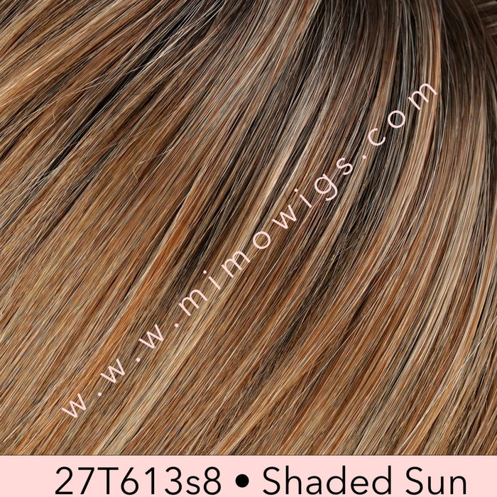 613/102s8 • SHADED LEMON MACARON | Pale Natural Gold Blonde & Pale Platinum Blonde Blend, Shaded with Med Brown