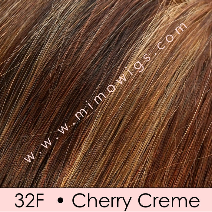 32F  • CHERRY CRÉME | Med Red & Med Red-Gold Blonde Blend w/ Med Red Nape