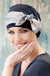 Yanna Navy Mosaica Linea by Masumi Headwear | shop name | Medical Hair Loss & Wig Experts.