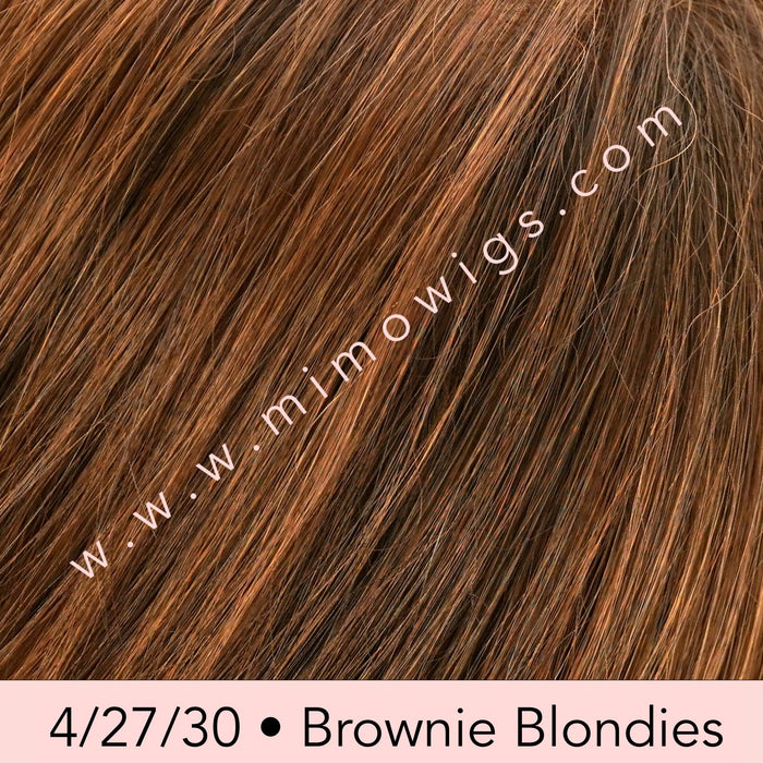 B8-27/30RO • DARK OMBRÉ | Med Natural Brown Roots to Midlengths w/ Med Red-Gold Blonde Midlengths to Ends