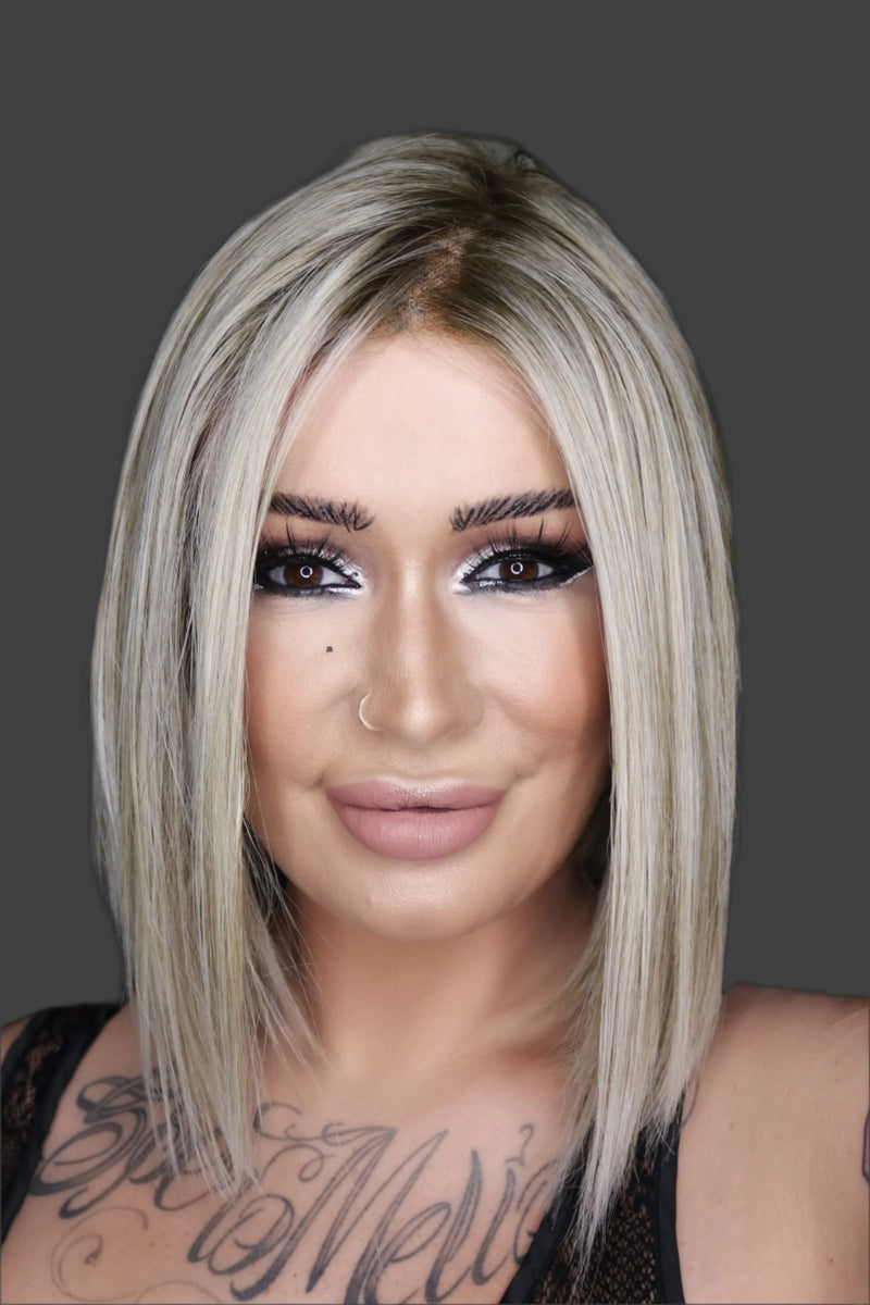 FS17/101s18 • PALM SPRINGS BLONDE | Light Ash Blonde w/ Pure White Natural Bold Highlights & Shaded w/ Dark Natural Ash Blonde