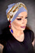 Yanna Grey Velvet Alba Rossa by Masumi Headwear | shop name | Medical Hair Loss & Wig Experts.