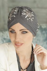 Gem Crystal Grey by Masumi Headwear | shop name | Medical Hair Loss & Wig Experts.
