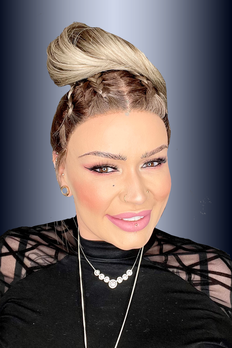 6F27 • CARAMEL RIBBON | Brown w/ Light Red-Gold Blonde Highlights & Tips