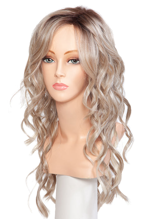 OCEAN BLONDE • 60/F11/88R12 • A pale blue toned pastel mix with blonde with a lt brown root