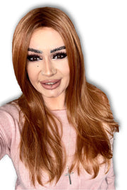 CARAMEL ALMOND OMBRE ••• Dark brown hair transitioning to caramel blonde ends