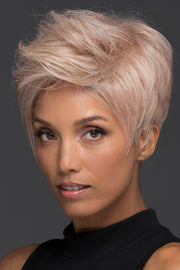 CHROME RT1B ••• Gray & White with 25% Medium Brown Blend & Off‐Black Roots