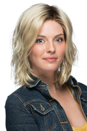 VANILLA MACHIATO ••• Light Chestnut Brown Base with Light Brown / Golden Blonde / Icy Blonde Painted Highlights