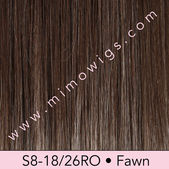 S14-26/88RO • SUNSHINE | Medium brunette roots fading to warm, honey blonde ends - ombré